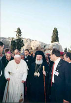 Papstbesuch Athen 2001