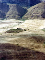 Landschaft in Innern der Insel