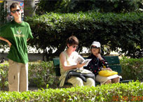 Teilnehmer unserer Gruppe im Giardino Garabaldi